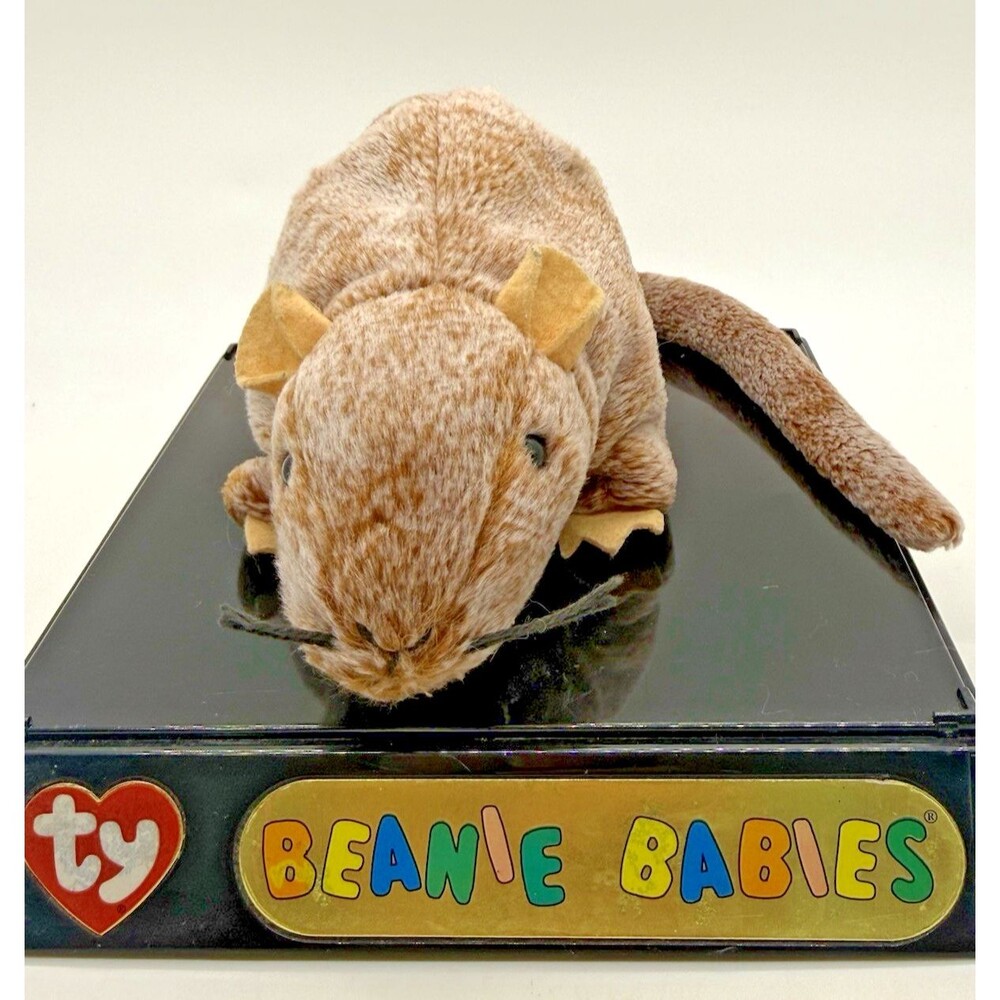 1999 Ty Beanie Baby Tiptoe the Rat Retired Plush w/ Errors Tag Collectible